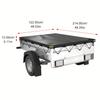 Black UV For Trailer Thick PVC Fabric Trailer Cover Utility Trailer Cover