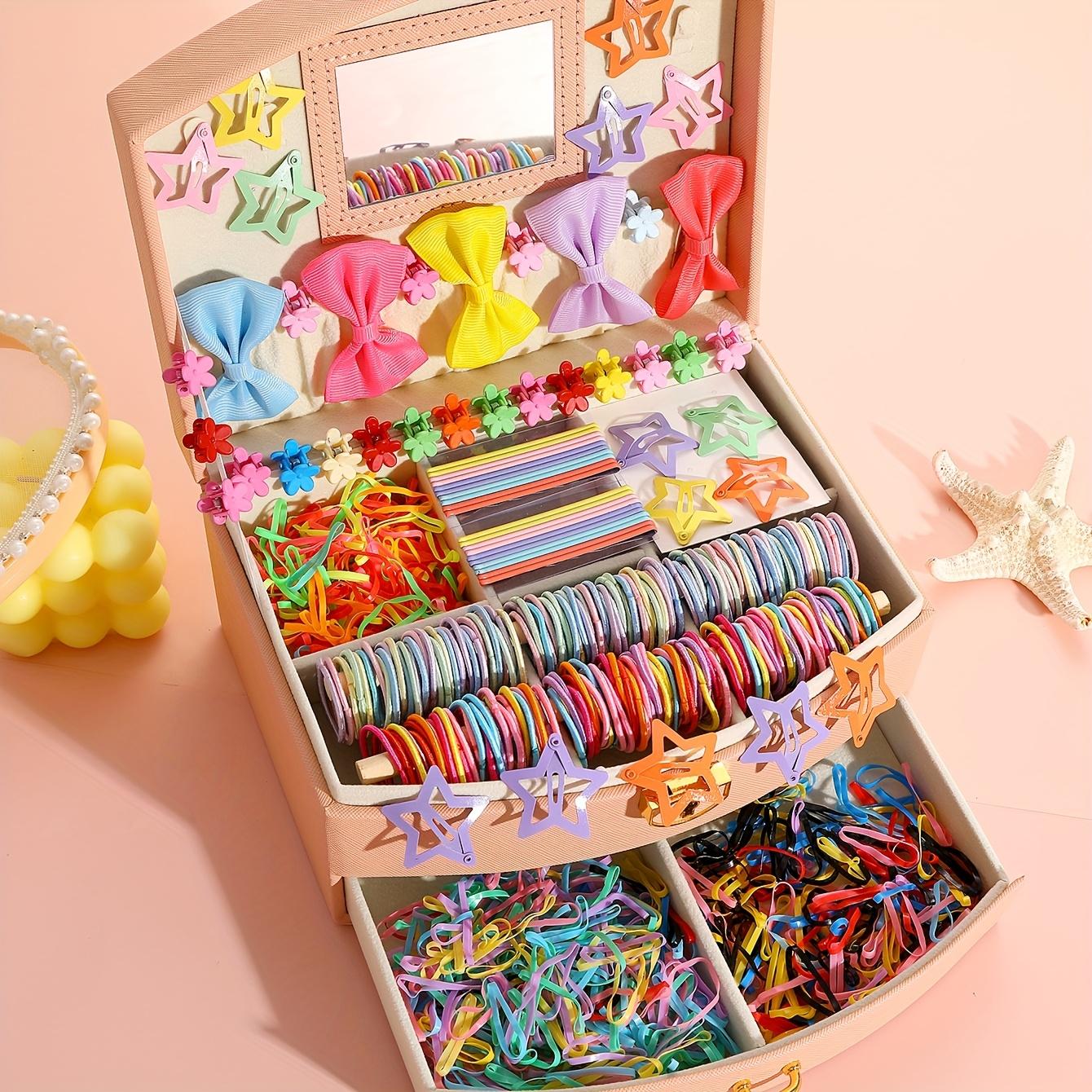 

860 шт. Набор модных женских эластичных повязок на голову Dopamine, включая банты, заколки-цветы и звезды, повязку на голову и резинку, без коробки