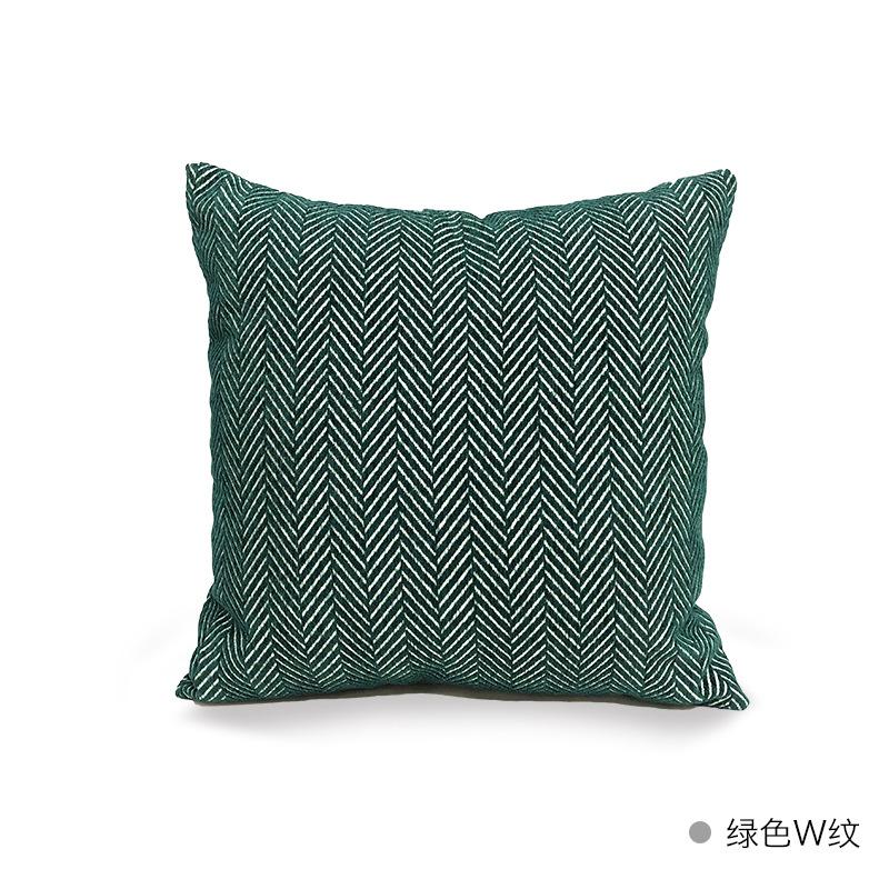 45X45Cm Abstract Green Throw Pillow Cover Nordic Stripe Stamping Waist Cushion Cover Decor Home Decorative Pillowcase New