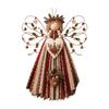 Angel Hanging Display Set for Indoor Rooms, Fabric Body Panels, Wire Outline and Hanging Cord Included for Use