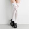 Cat Ear Knee High Socks Cute Expression Women Long Socks Sweet Thigh High Stockings  Coser