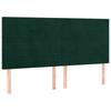 Bed Frame without Mattress Dark Green 200x200 cm Velvet