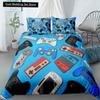Boys Gamer Bedding Set Cartoon Game Luxury Duvet Cover King Queen Double Comforter Cover Gaming 2/3pcs Polyester Quilt Cover