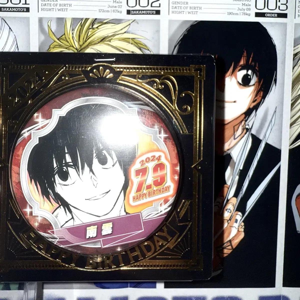 

Nagumo Yoichi 2024 Birthday Can Badge Sakamoto Days Sakadei