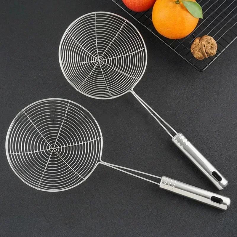 Kitchen Portable Tools Stainless Steel Filter Oil Pot Food Filters French Fries Separator Utensils Baking Cooking Foods Sifter