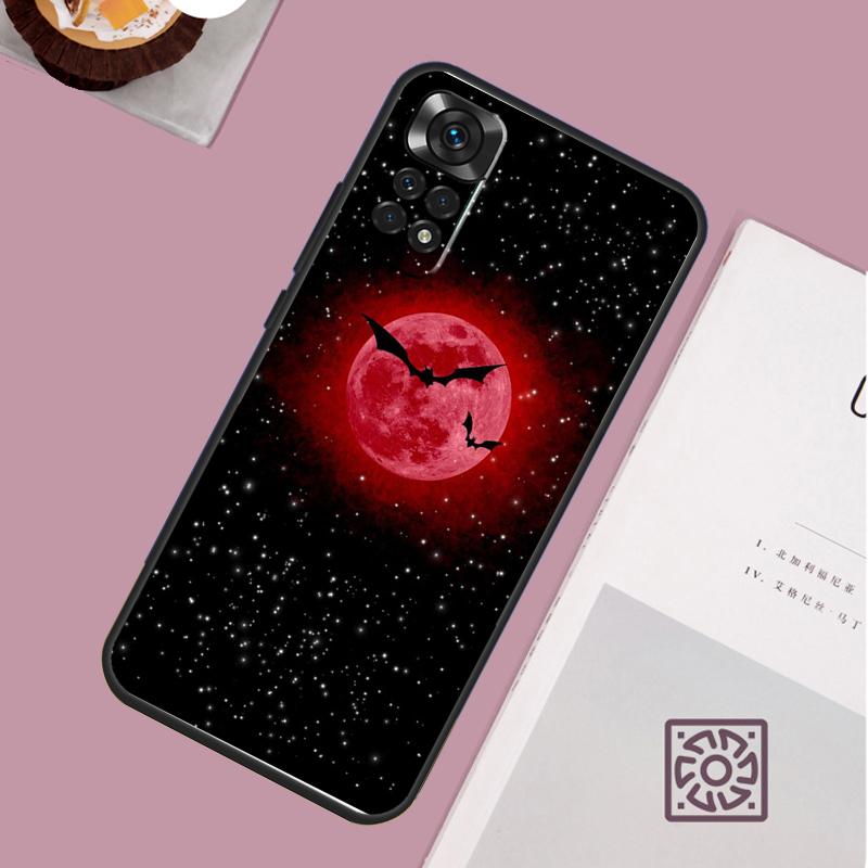 Gothic Horror Fledermäuse Vollmond Handyhülle Für Redmi Note 13 Pro 12 11 10 9 8 Pro 9S 10S 11S 12S 10A 9C 10C 12C 13C Hülle