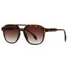  Fashion Double Bridges Square Men Luxury Sunglasses Retro Women Tea Gradient Shades UV400 Sun Glasses