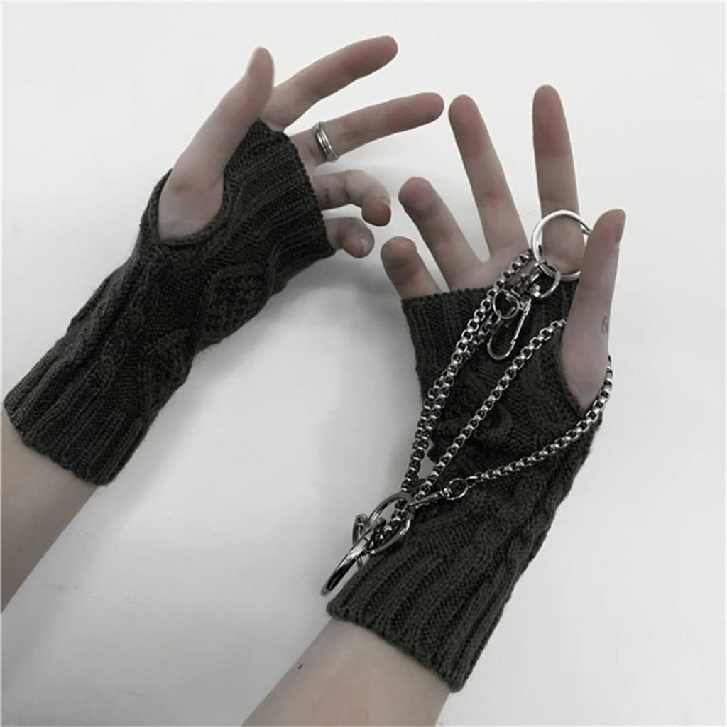 Knitted Gloves, Women's, Fingerless Gloves, Men's, Wrist Guards, Warm Coats, Half-fingered Gloves, Woolen Gloves, Couple Styles