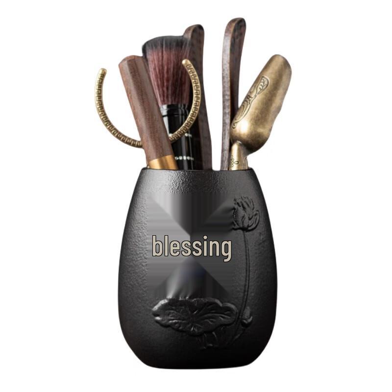 Ebony Wood Tea Ceremony Six Gentlemen Set