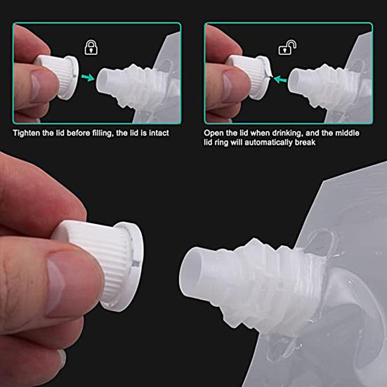 1 sada 350ML/500ML/200ML/100ML/1000ML Sáček na likér Potravinářské průhledné PET láhev na alkohol Skrytá pitná taška s nálevkou Kuchyňské nástroje