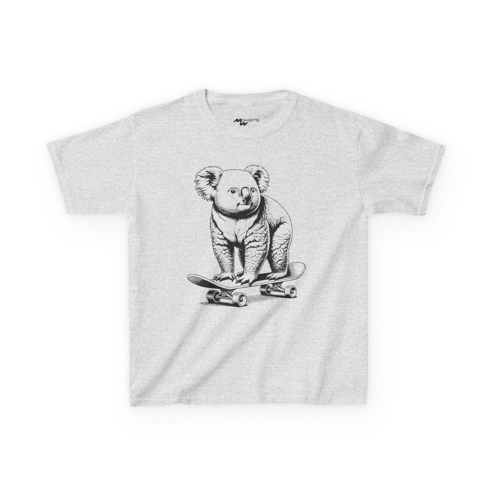 Playful Koala Skateboarding Kids Tee 3XL