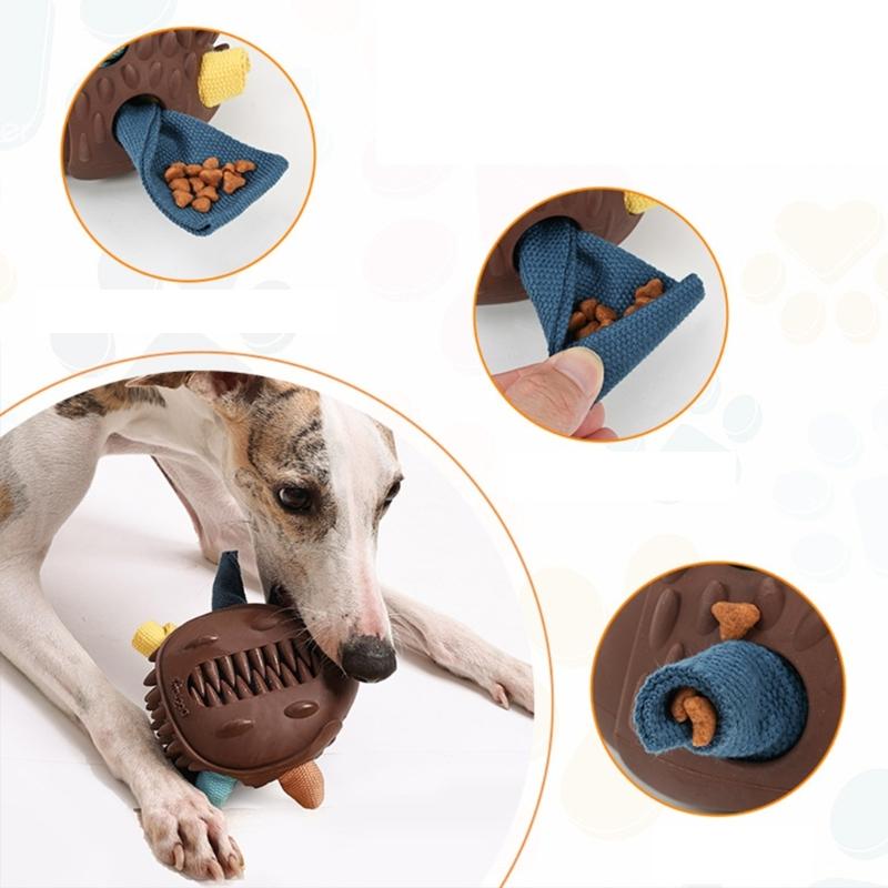 Impregnable Puppies Toy Squeaking Plaything Grinding Teeth Dog Chewing Toy for Enhances Mental Stimulation
