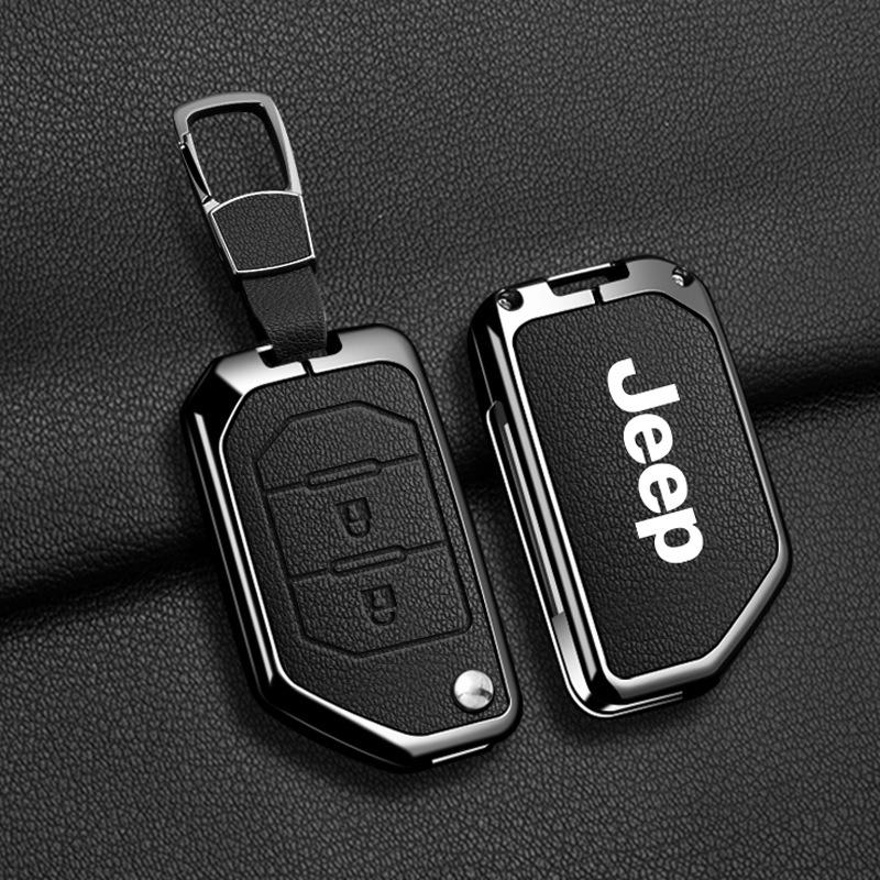 Compatible Jeep Key Case for Compass, Renegade, Cherokee, Grand Commander, Grand Cherokee