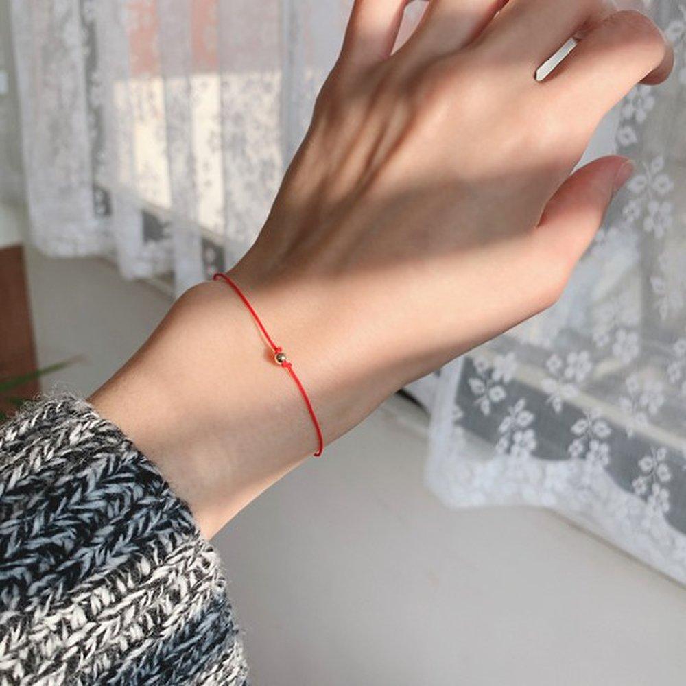 14K Gold Ball Thread Bracelet Ba0237