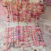 Set of 50 Pink Cute Hair Clips – Sweet Girly Bangs Clips, Japanese Cartoon Hair Accessories