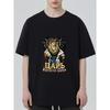 Men's T-Shirt Black Lion King Crown And Scepter Graphic With Russian Text Tsar Simply Tsar Casual Streetwear Fashion Top For Everyday Wear