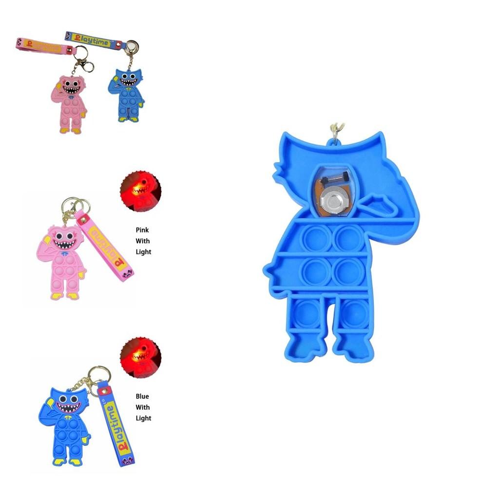 Led Poppy Playtime Huggy Wuggy Toy Keychain Fun And Safe Stress Relief Pendant With Light