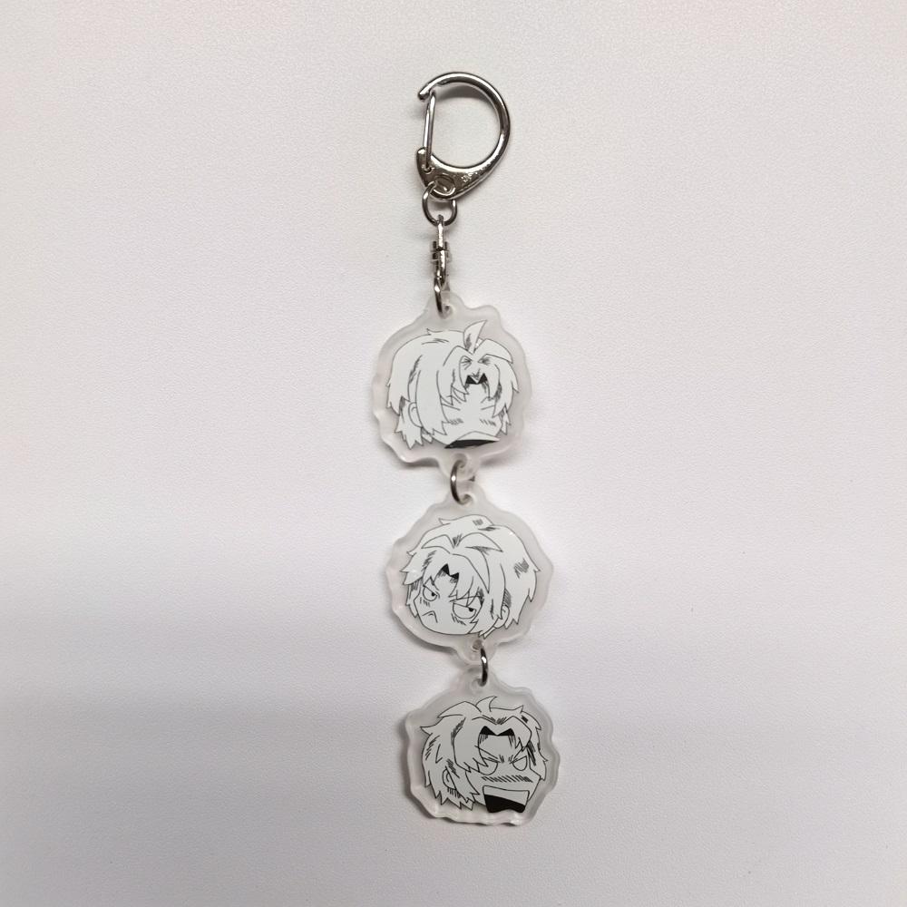 

Anime Keychain tray Dogs Arcylic sushi Nakajima Dazai Flower Key Chain Women Men Accessories Bag Pendant Chaveio Gifts