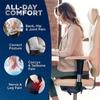 Seat Cushion For Sciatica & Tailbone Pain Relief, X Large Memory Foam Chair Cushion For Long Sitting