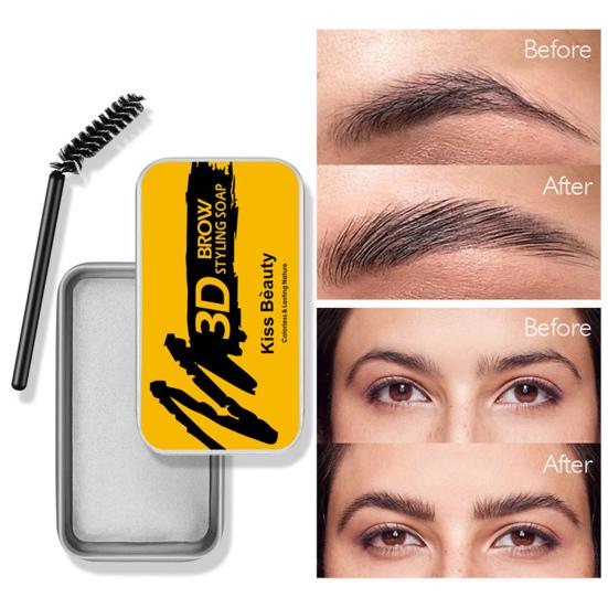 Long Lasting Waterproof Brow Setting Eyebrow Dyeing Cream with Brush Makeup Kit