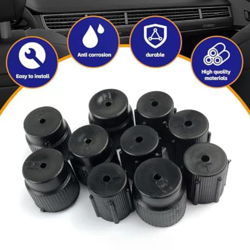 10Pcs/Set R134a Cap A/C Cap 13mm And 16mm Car Air Conditioning Service AC System Charging Port Caps Low Side And High Side