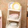 5Pcs 1/12 Dollhouse Mini Simulation Plates Dishes Model Kitchen Accessories For Doll House Decoration Kids Pretend Play Toys