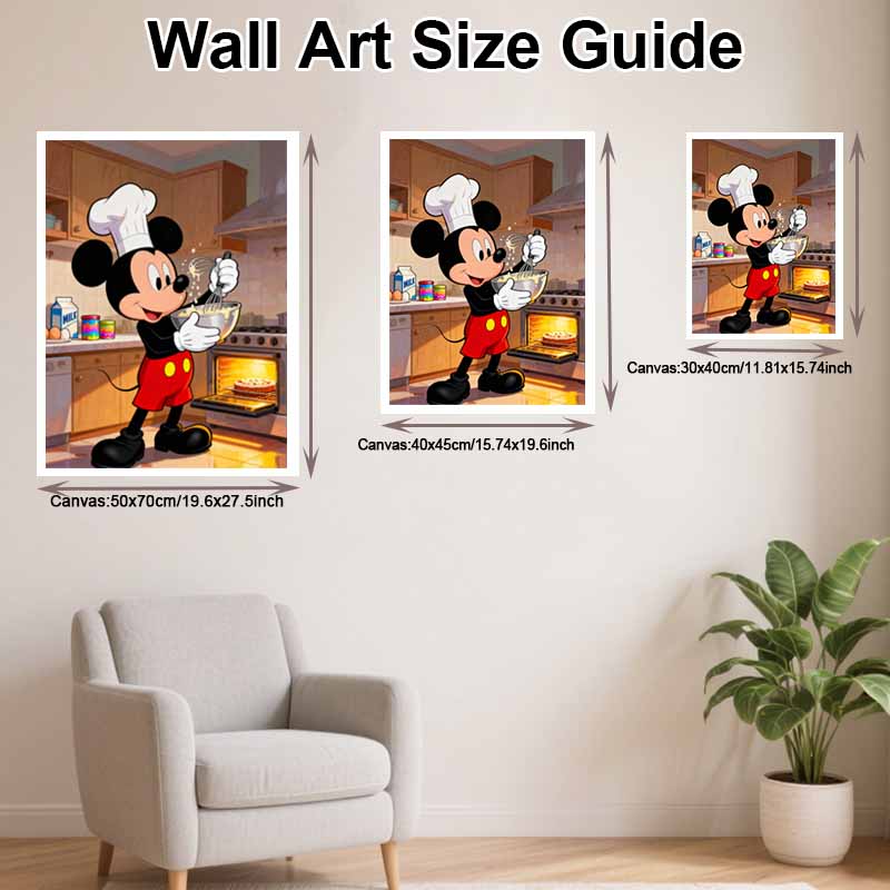 Disney diamond art painting kit diamond baking Mickey handmade diy gifts, wall art crafts, home room decoration