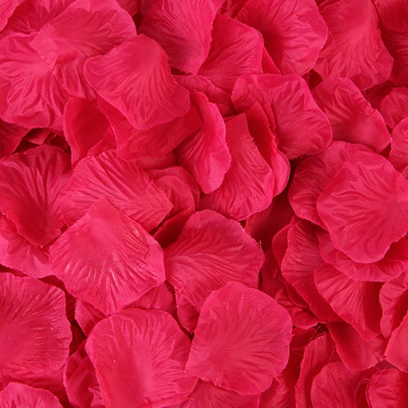 1000 Silk Cloth Artificial Rose Petals for Wedding Decorations and Celebrations