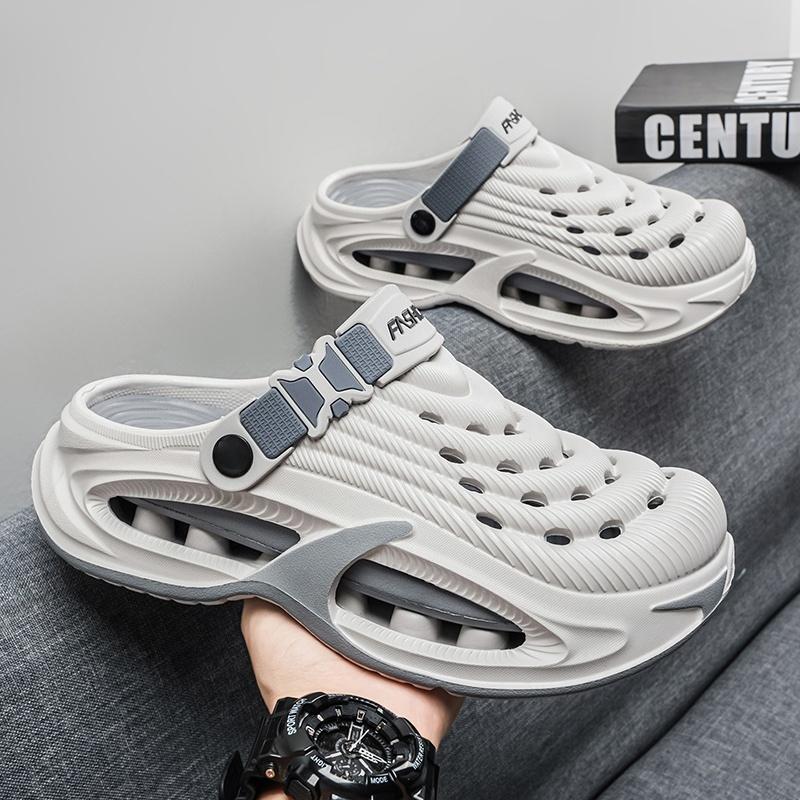 Zoccoli da uomo in EVA leggeri a punta chiusa scarpe da giardino antiscivolo suola morbida Per Spiaggia Giardino Estate Esterno Uso Quotidiano Leggeri