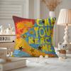 Lorde-Solar Power Cushion Cover Anti-dustmite Pillowcase Invisible Zipper Silky Short Plush Sofa Cushion Cover