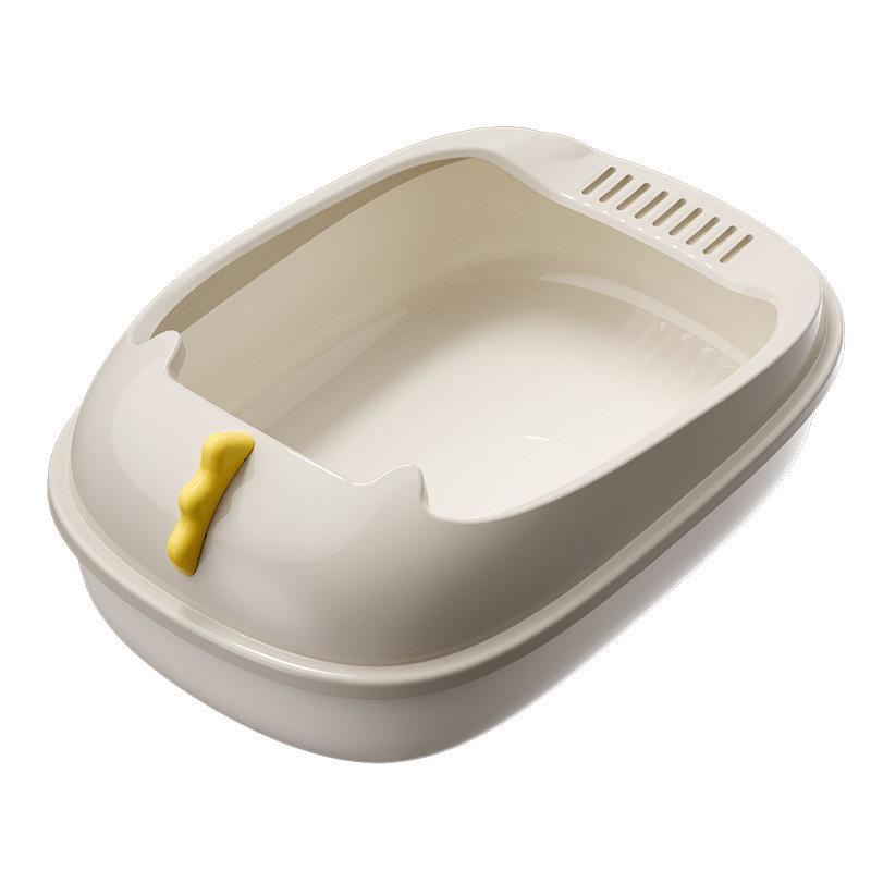 Dinosaur Semi-Enclosed Large Cat Litter Box - Washable & Anti-Splash