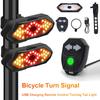 Remote Bicycle Rear Light IPX4 Waterproof Bike Turn Signal Lights 900mAh LED Bicycle Lamp Bike Wireless Remote Control Taillight