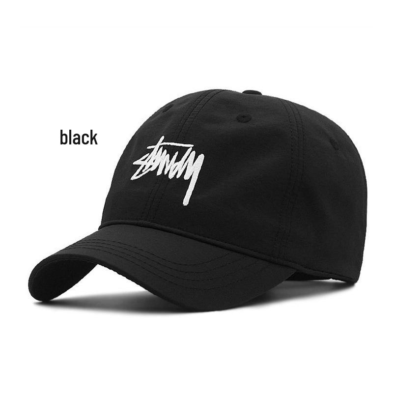Herren Atmungsaktive Schnelltrocknende Entenschnabel Baseballkappe für Sonnenschutz im Freien XXL (60-65cm) Large Head Exclusive schwarz
