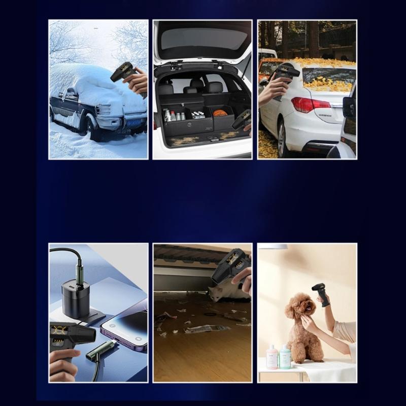 Cordless Handheld Vacuum Cleaners 130000RPM Suction Power, Lightweight, Compact Ideal for Home, Office, Car