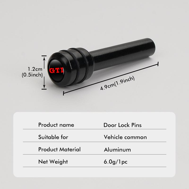 2/4pcs Car Security Alloy Door Lock Pull Pin Universal Knob For Volkswagen VW Passat B5 B5.5 2000- 2007 2008 2009 2010 Touareg Xy6