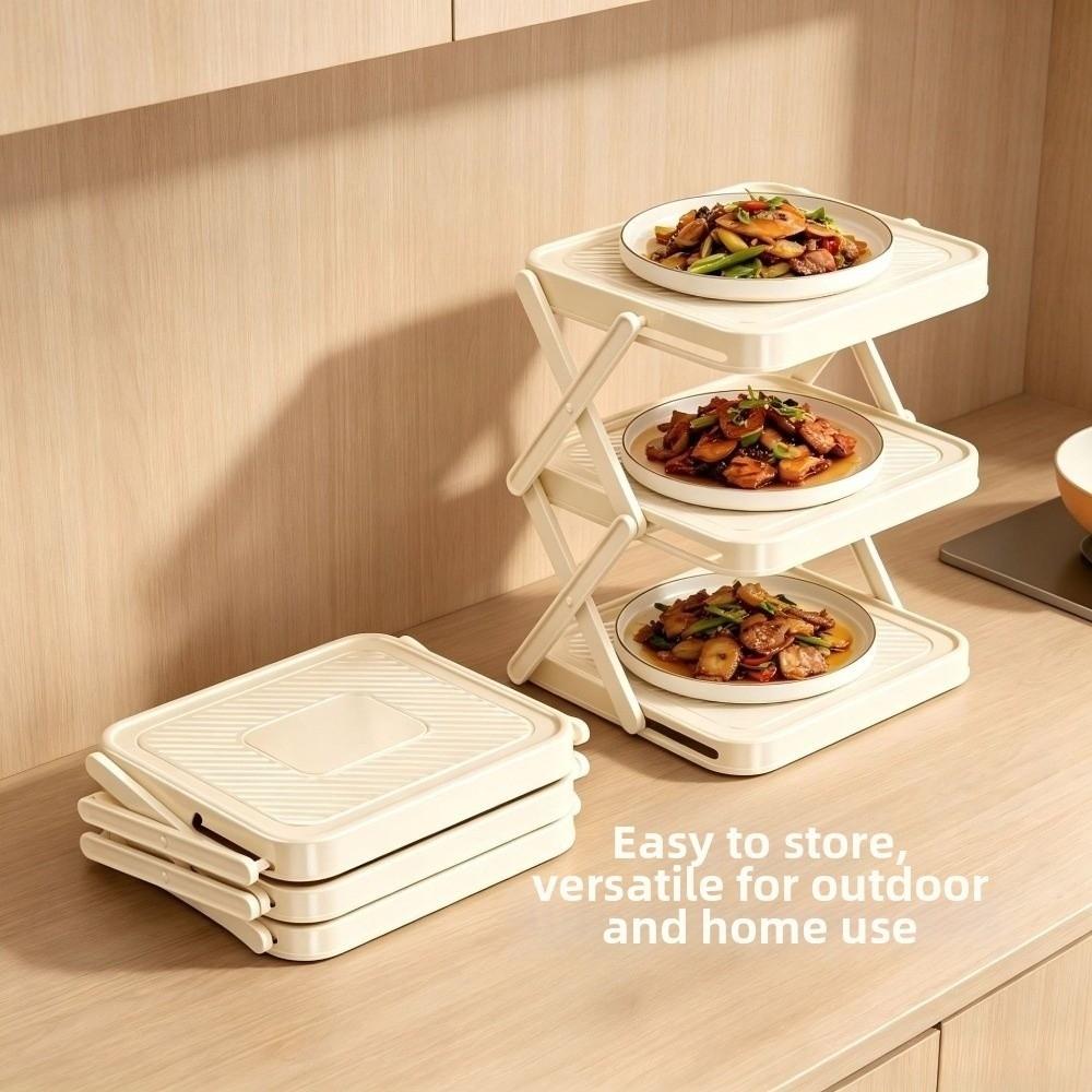 Large Capacity Prepare Dish Storage Rack Space-Saving Dish Storage Rack  Preparing Food