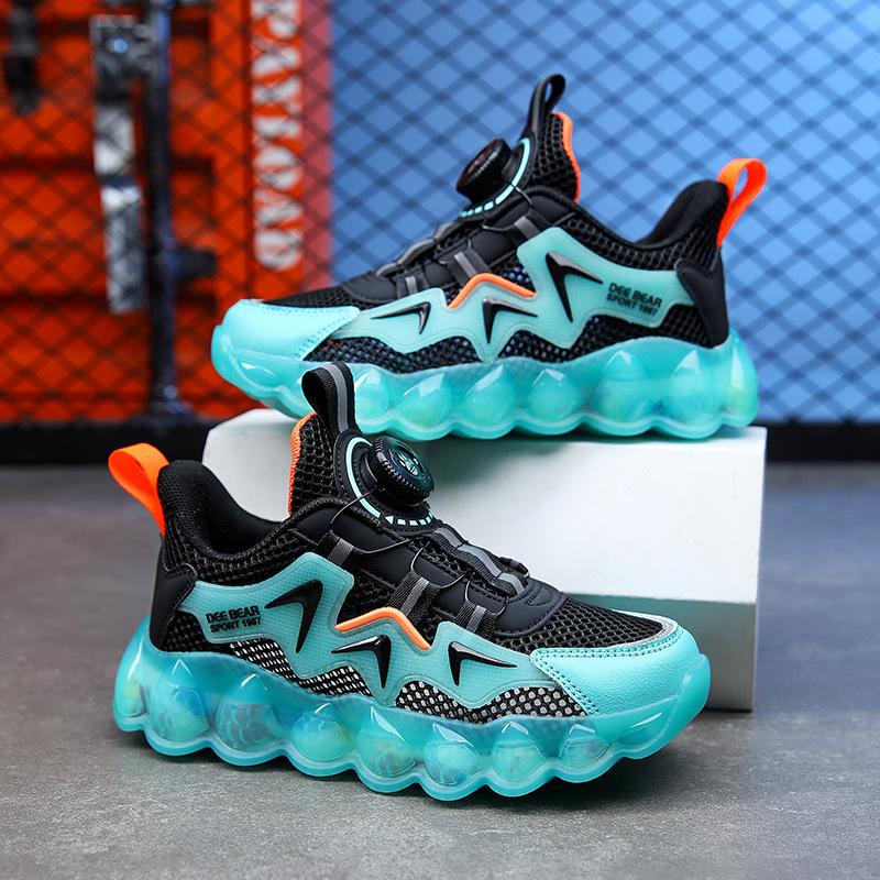 

Kid s sneakers boys shoes summer 2025 new children s sneakers rotating buckle middle and old children 40