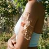 Vintage Arm Cuff Hollow Out Armband Vintage Iris Flower Bracelet  Party