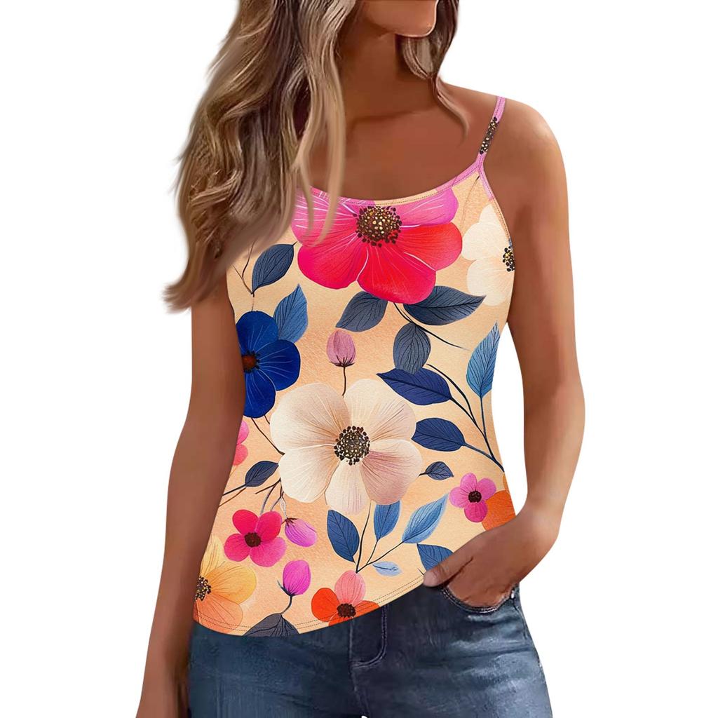 Vestă fără mâneci cu gâtul scăzut pentru femei, cu decolteu în U Bretele pentru tricou