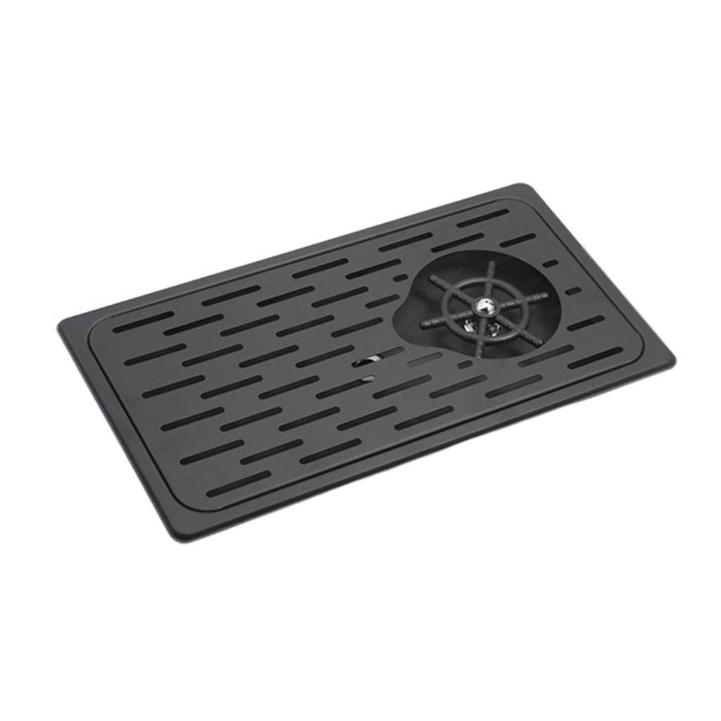 rinser with Drip Tray Sink Accessories for Kitchen - black, 42.5x23x3cm