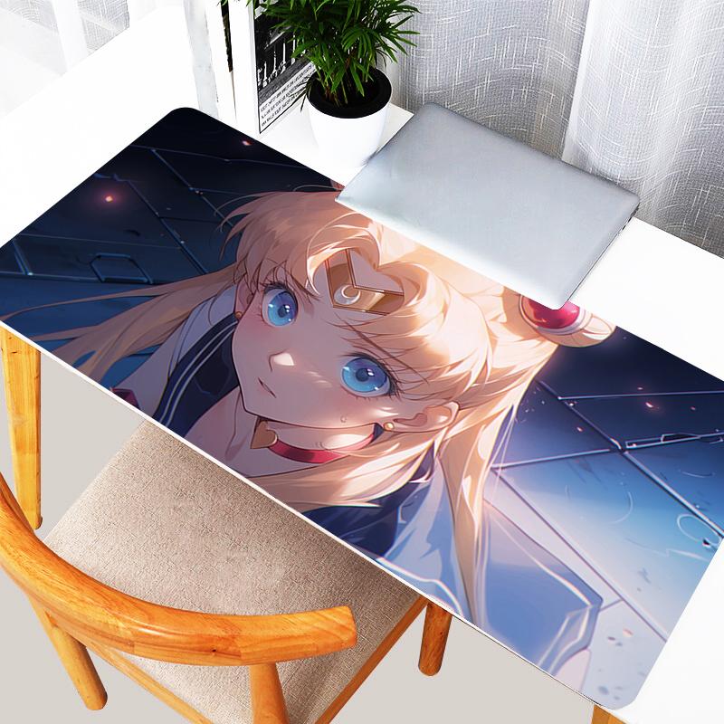 Anime Mouse Pad kawaii Desk Mat S-Sailor Moons E-sports Players Gamer Rubber Keyboard Pad Office Computer Mousepad For Best Gift