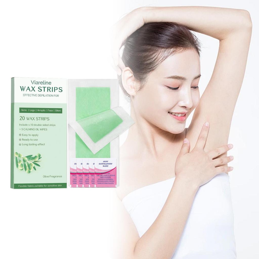 Depilatory Wax Strips For Hair Removal Wax Paper Cold Wax Strips Paper For Face Neck Arm Leg Body Beauty Tools