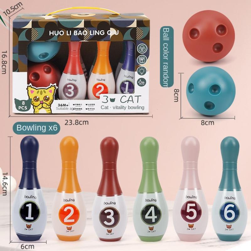 Children's Bowling Toys For Boys And Girls Indoor Sports Balls For Children Parent-Child Interaction Puzzle And Early Education