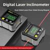 Digital Display Display Angle Gauge Four Sided Tilt Angle Box Angle Gauge  Electronic Level Laser