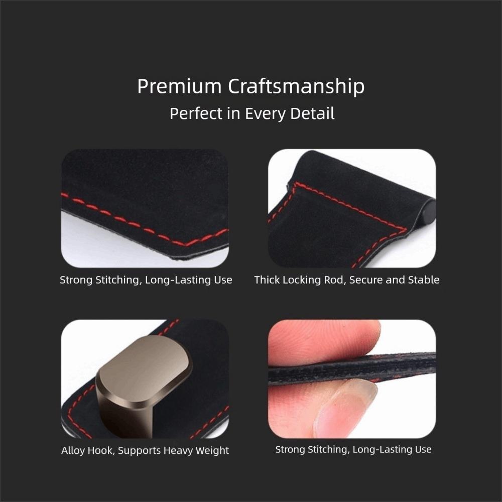 Suede Hanging Bag Hook Metal Car Handbag Holder Universal Car Seat Hook  Co-Pilot Storage Box