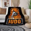 Judo Sport Athlete Bowing Print Four Seasons Universal Small Cover Blanket