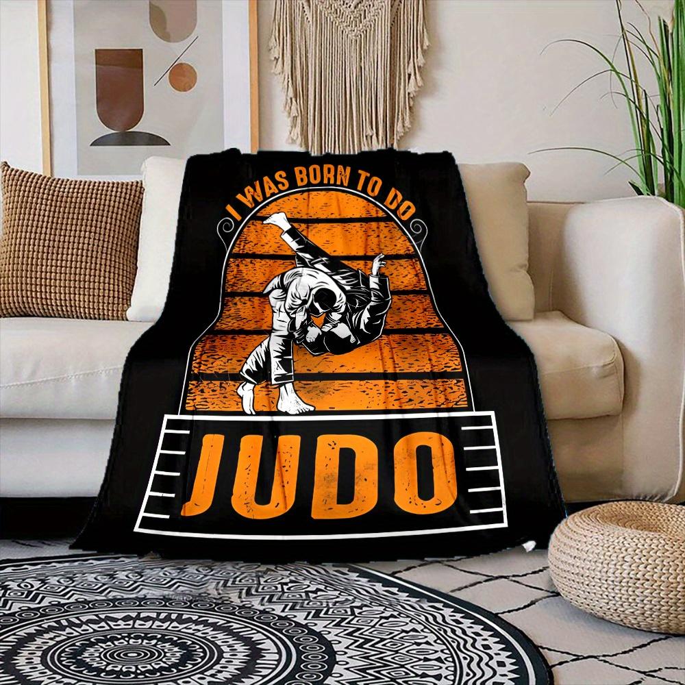 Judo Sport Athlete Bowing Print Four Seasons Universal Small Cover Blanket