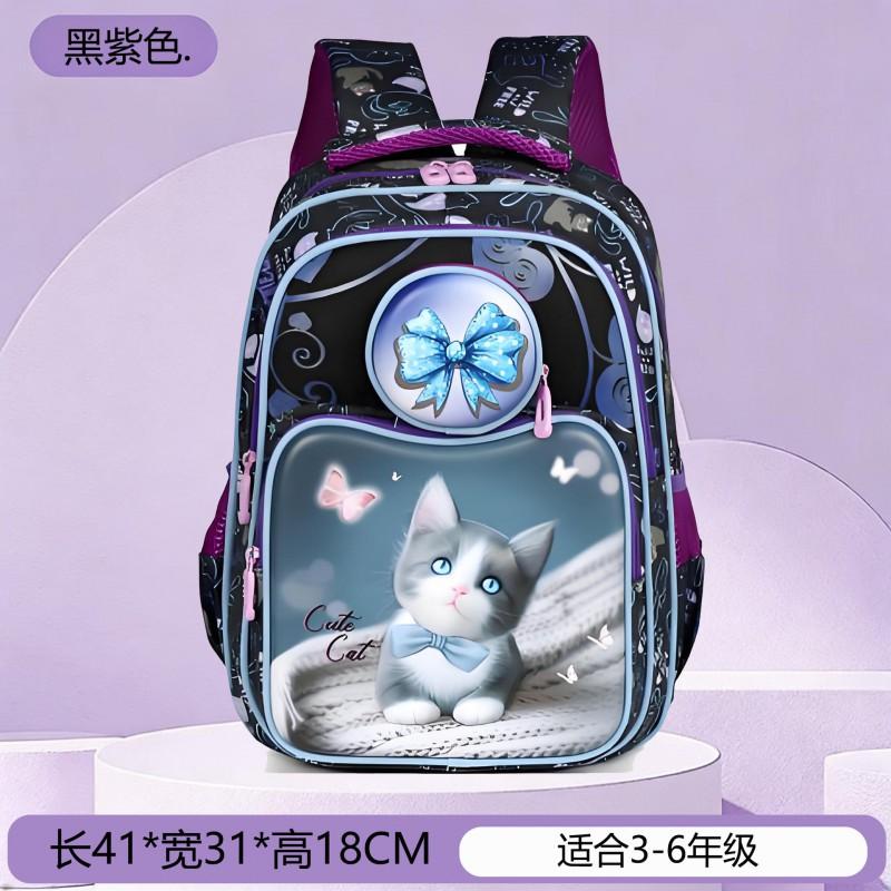 Kids School Backpack Grades 3-4 3D Hard Shell Cartoon Design Lightweight Waterproof Oxford Fabric With Air Cushion Straps
