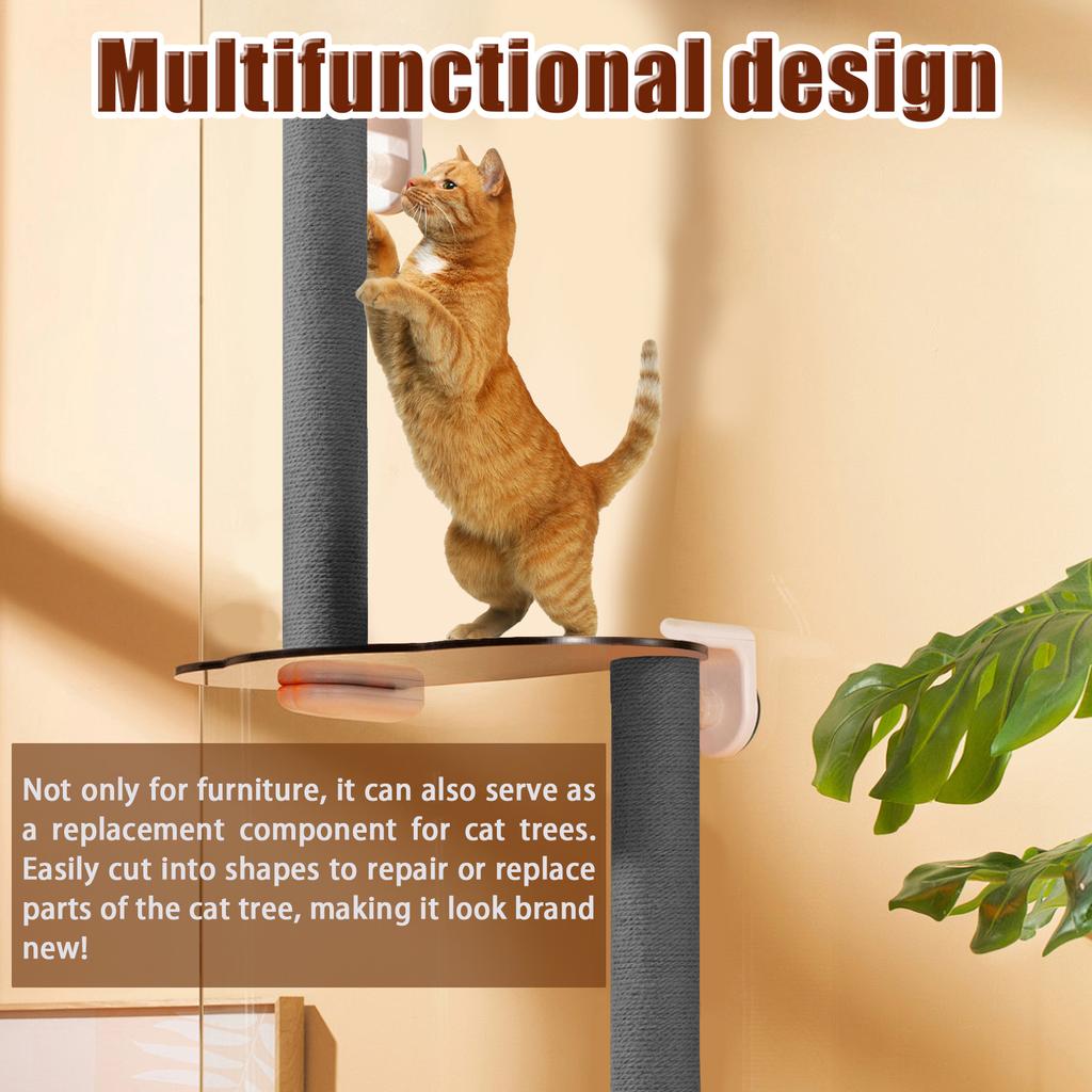 Cat Scratching Mat 40×200cm Cats Scratch Board Self-adhesive Trimmable Carpet Cat Climbing Mat Sofa Furniture Protector Cover