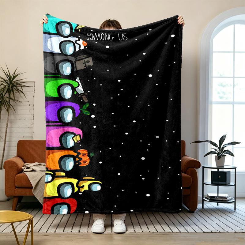 Among Us Soft and comfortable flannel Suitable for sofas living rooms outdoor camping travel and also makes a great anniversary gift